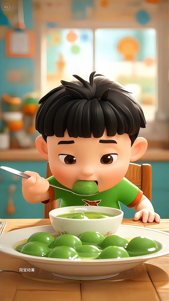 彩色汤圆真好吃!