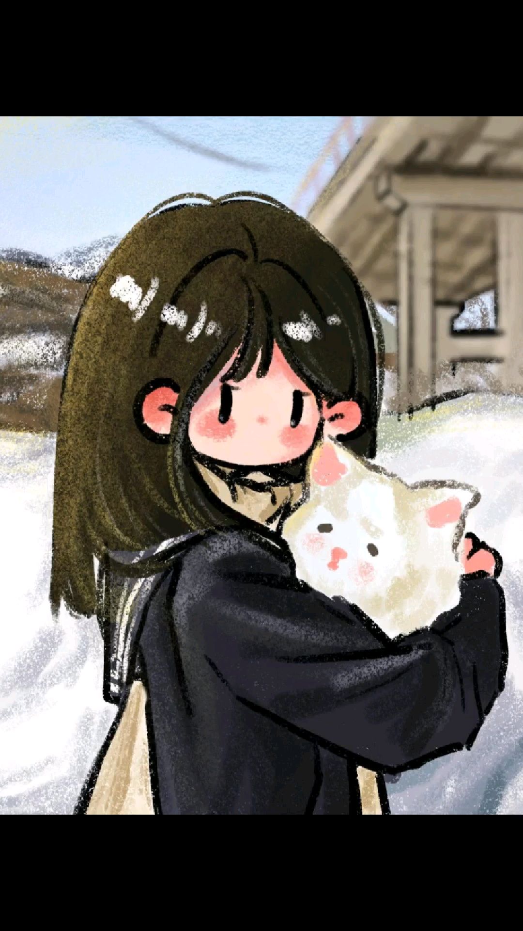 可爱风插画女生头像