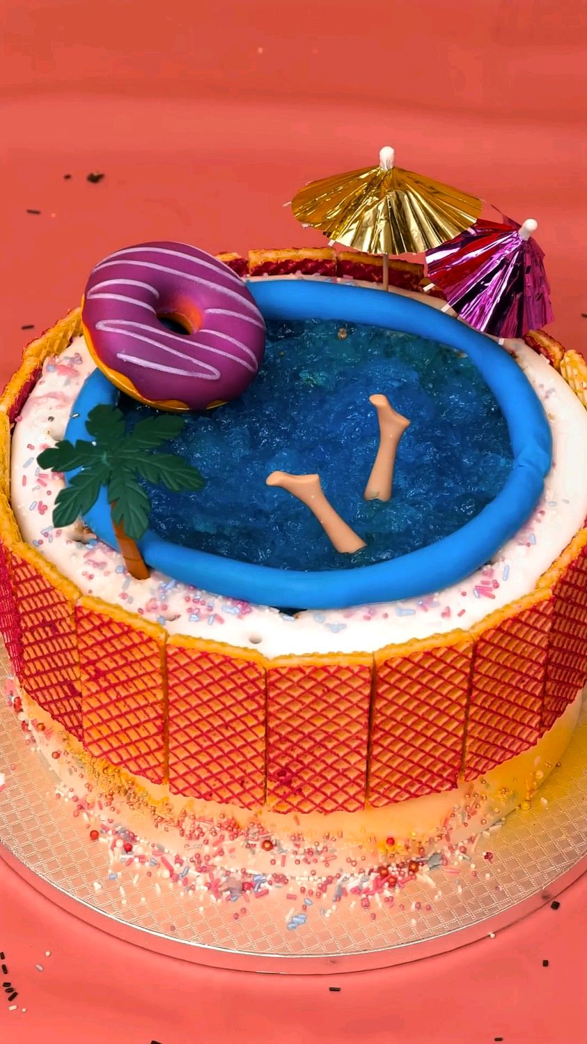 如果你用芭比制作蛋糕?