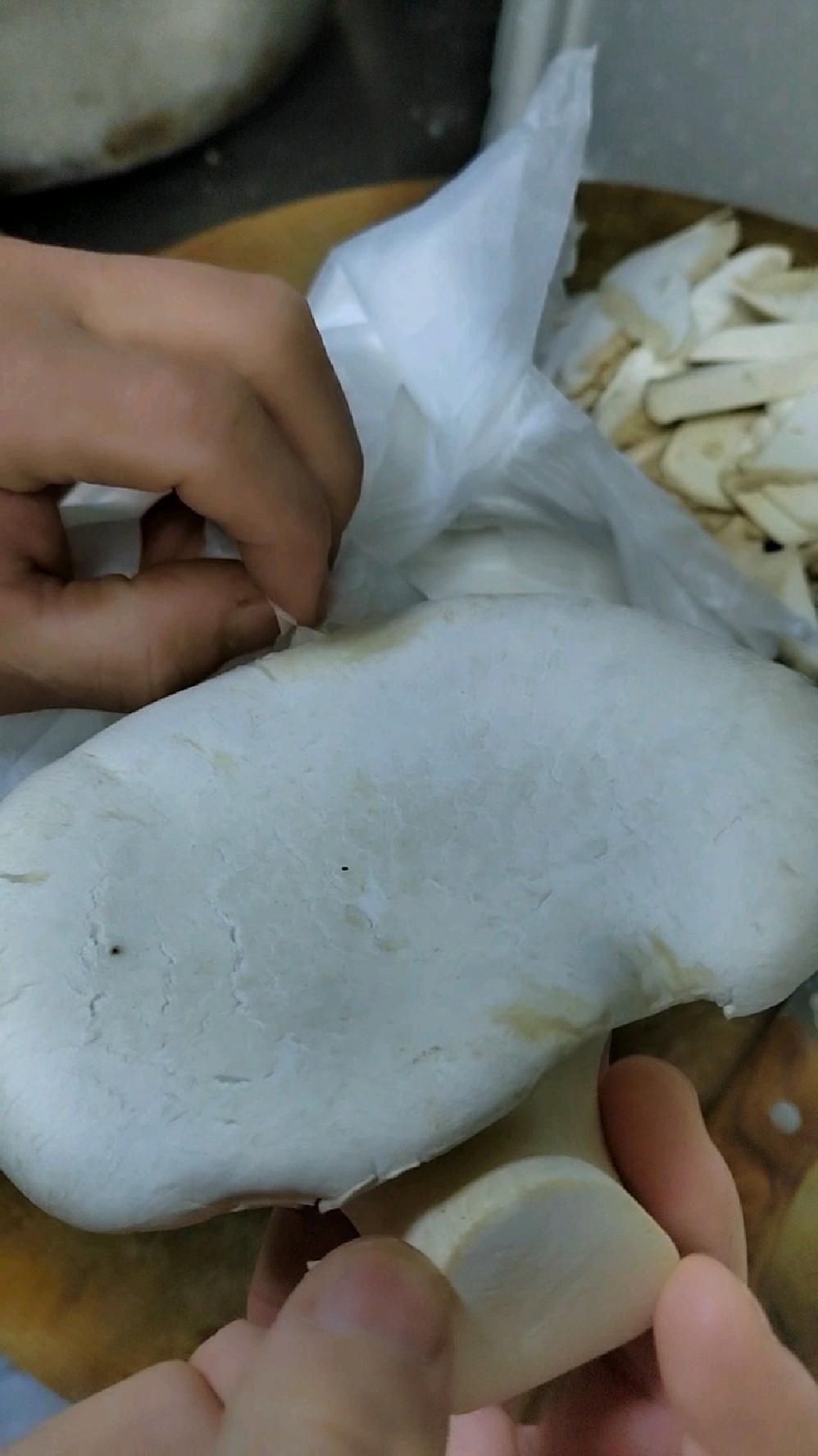 白灵菇快速切法大揭秘