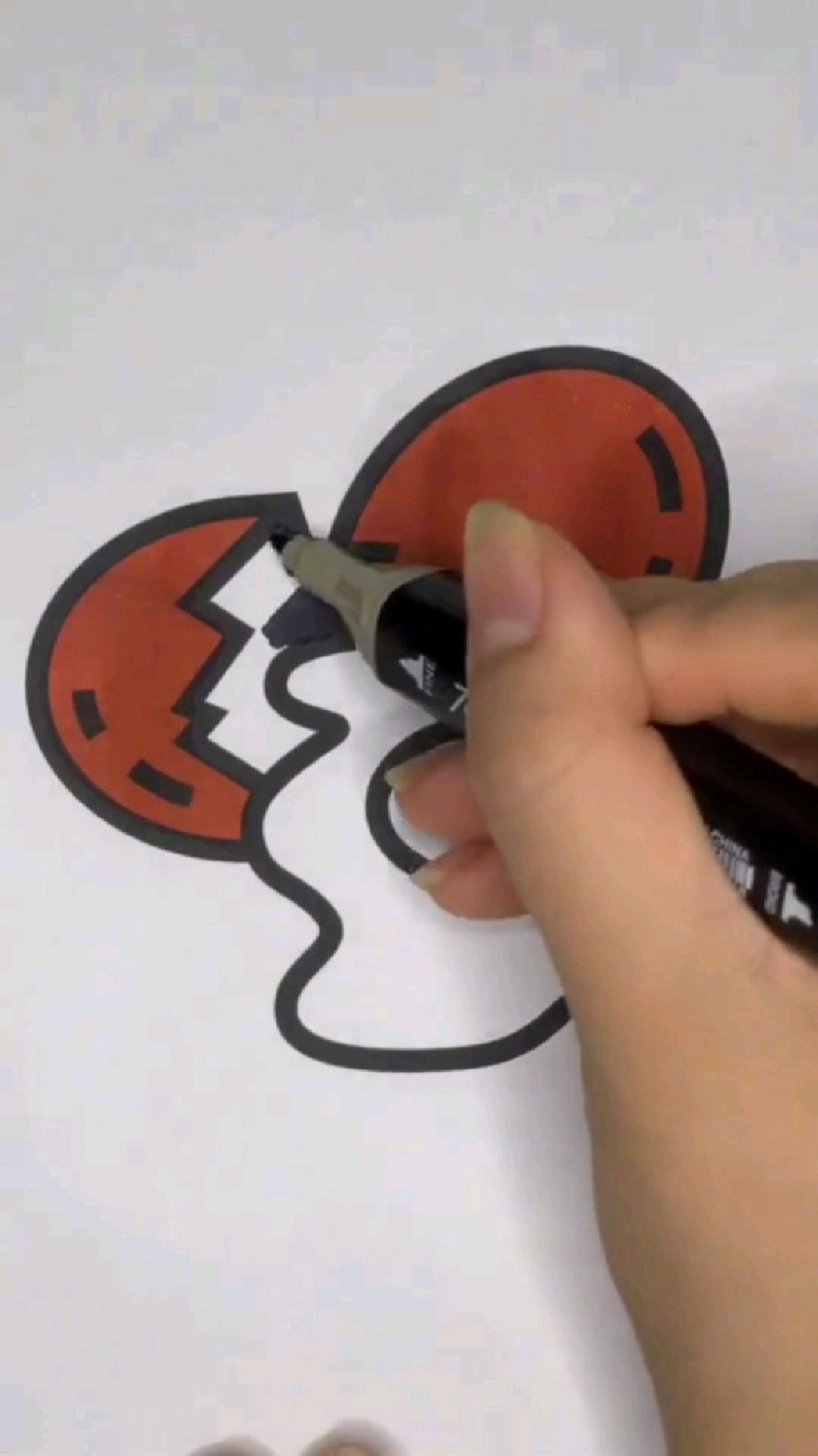 教你手绘打梵的鸡蛋