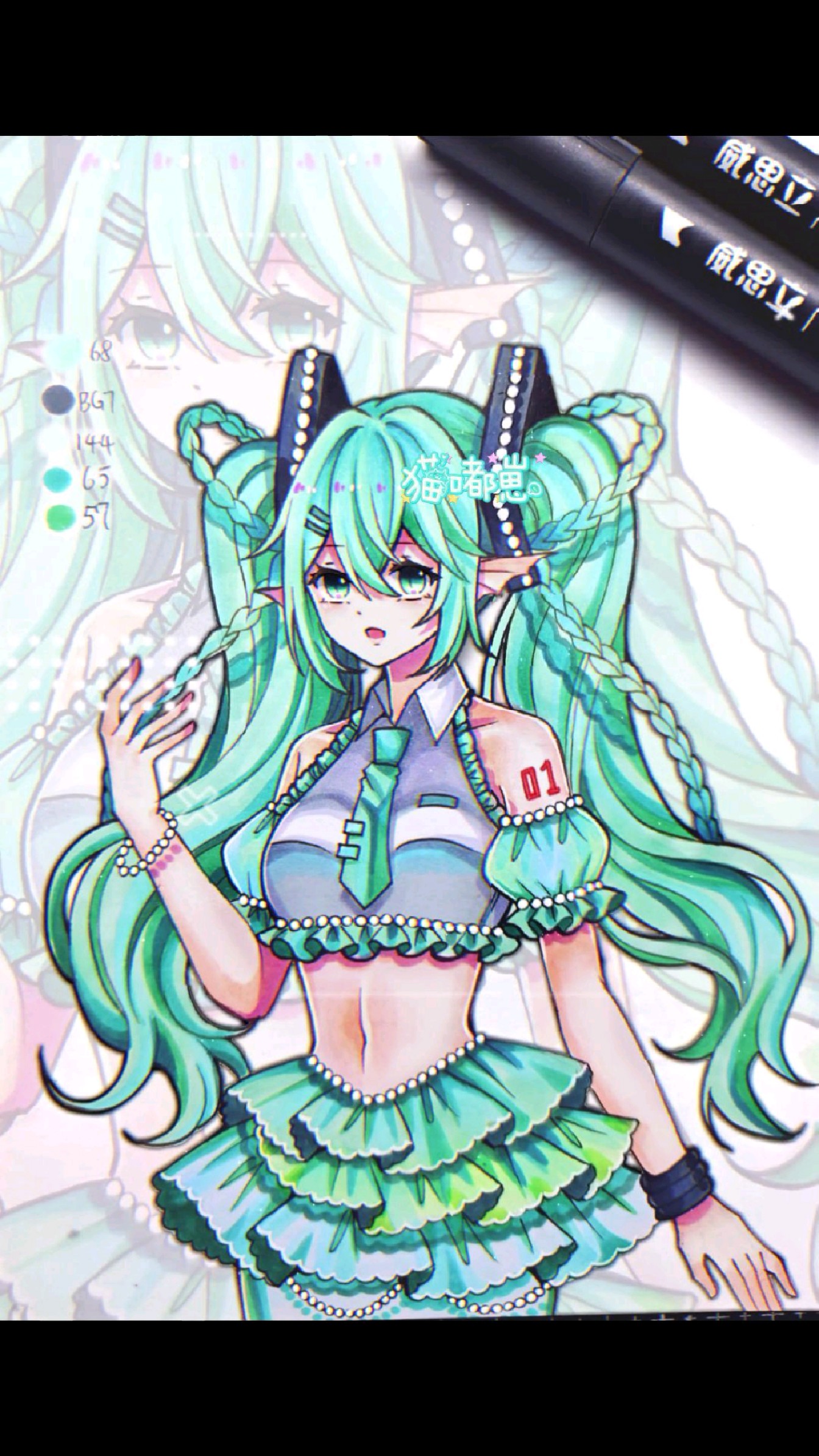 挑战100位双马尾之初音未来