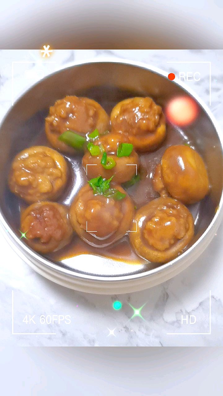 高中生带饭日常,带饭第二十四天,今天做的口蘑酿肉,芹菜炒木耳,米饭 #美食