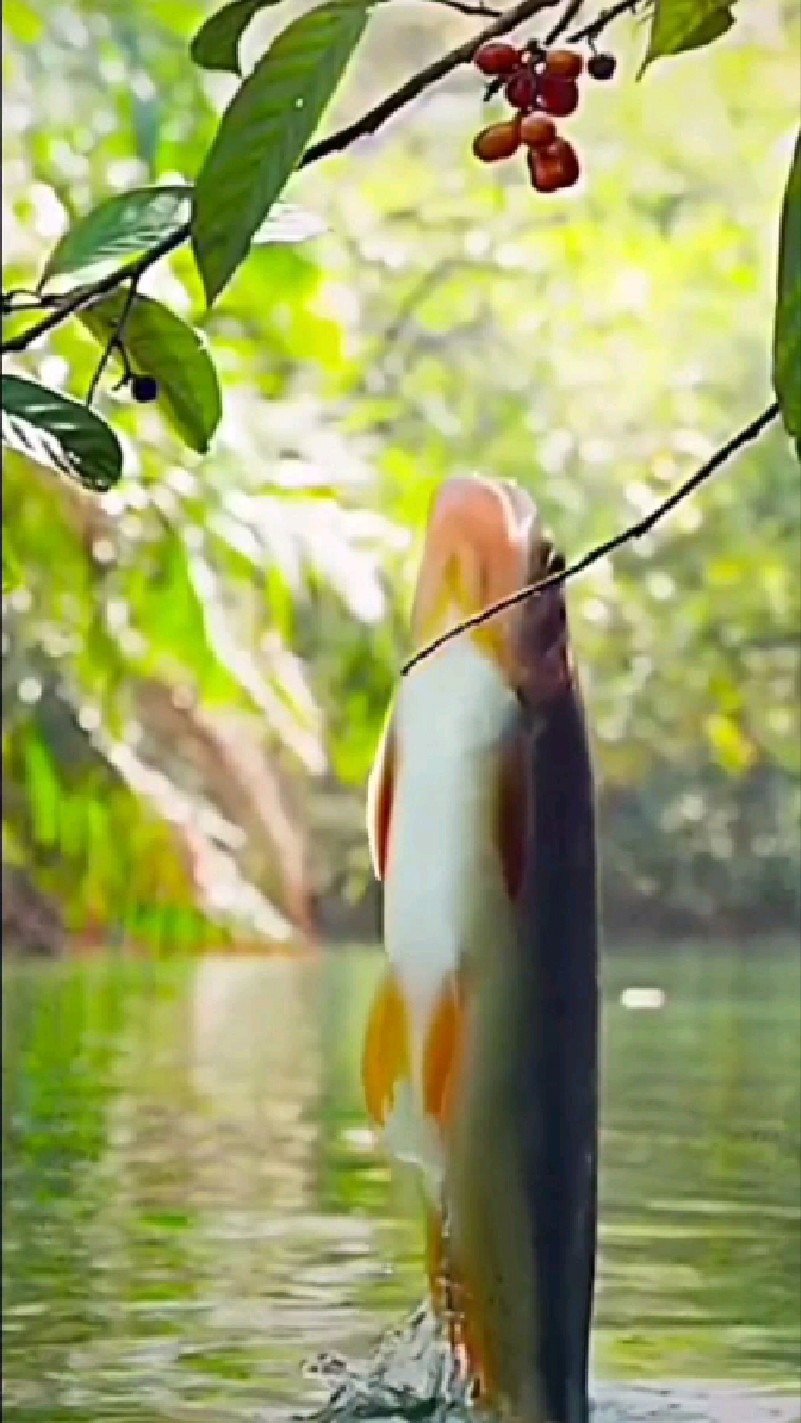 带你看鱼#鱼跳龙门#见者好运