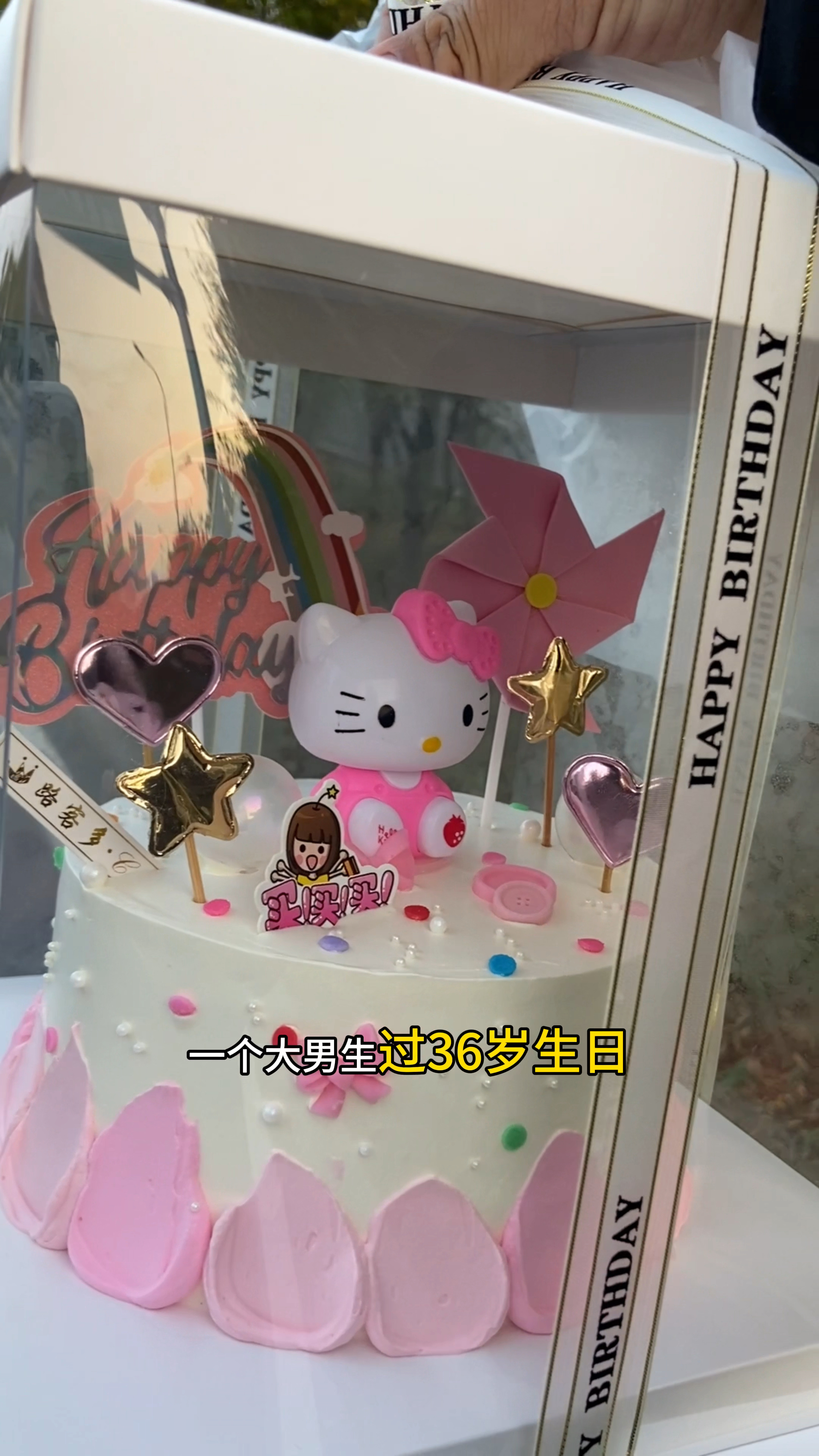 一个大男生过36岁生日买这样的蛋糕可爱吗?