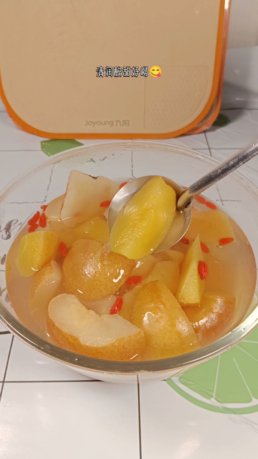 小孩也超爱喝的苹果雪梨水,酸酸甜甜太好喝啦