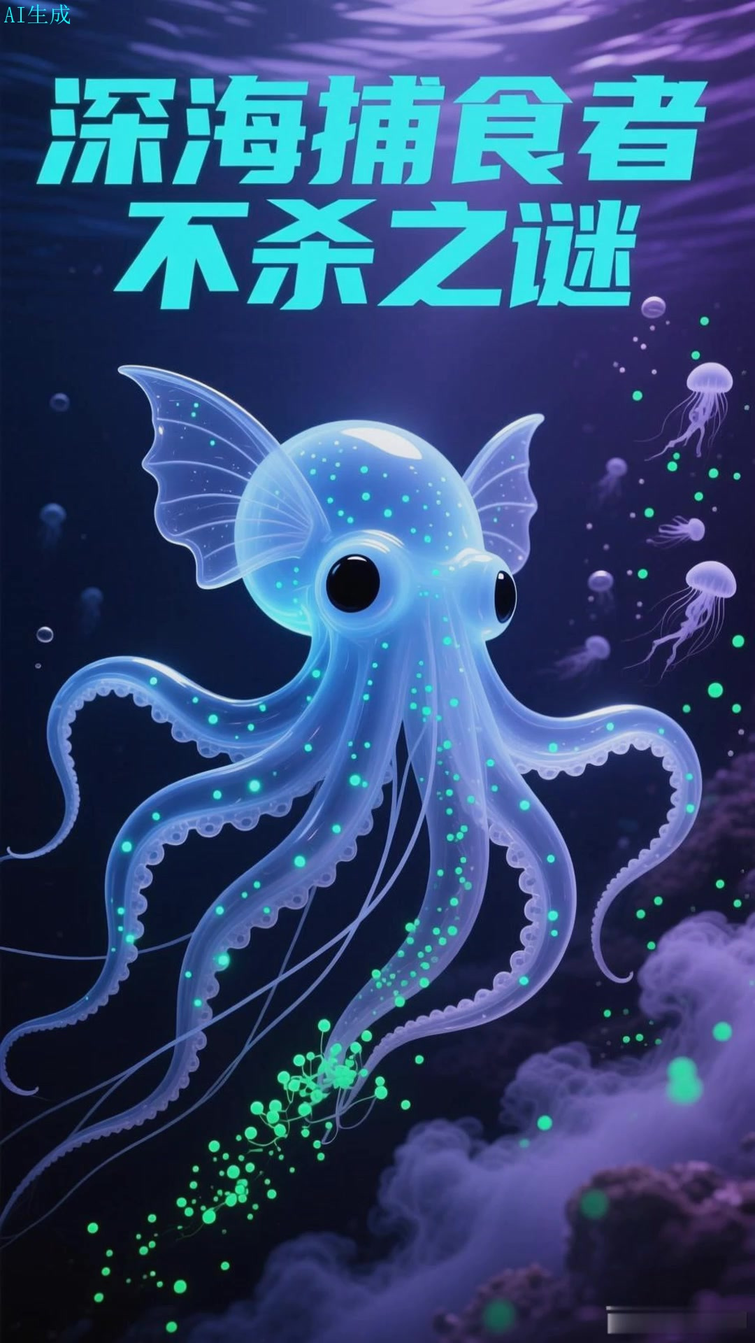 幽灵蛸腕足间薄膜展开时捕获的浮游生物存活率超九成