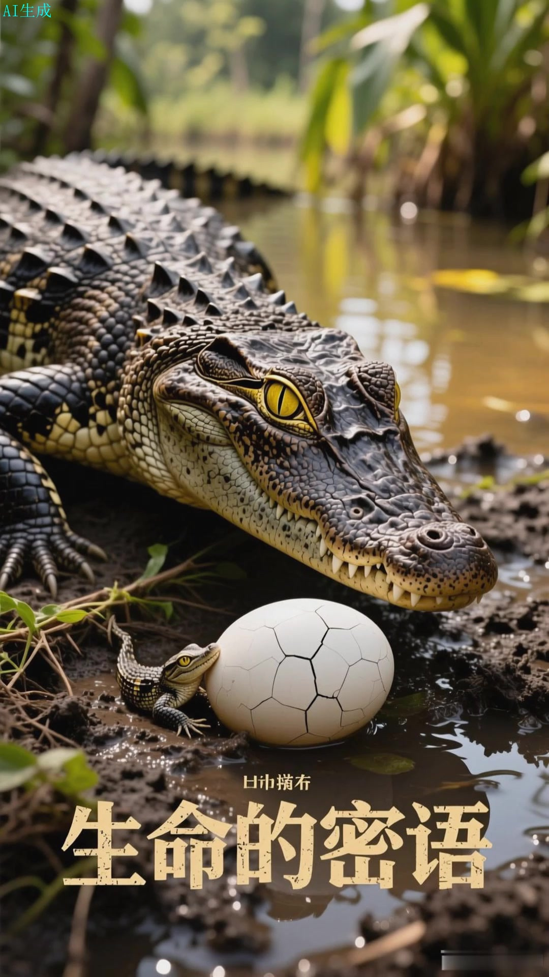 鳄鱼通过声音与振动沟通,幼崽的叫声可穿过蛋壳被母鳄接收