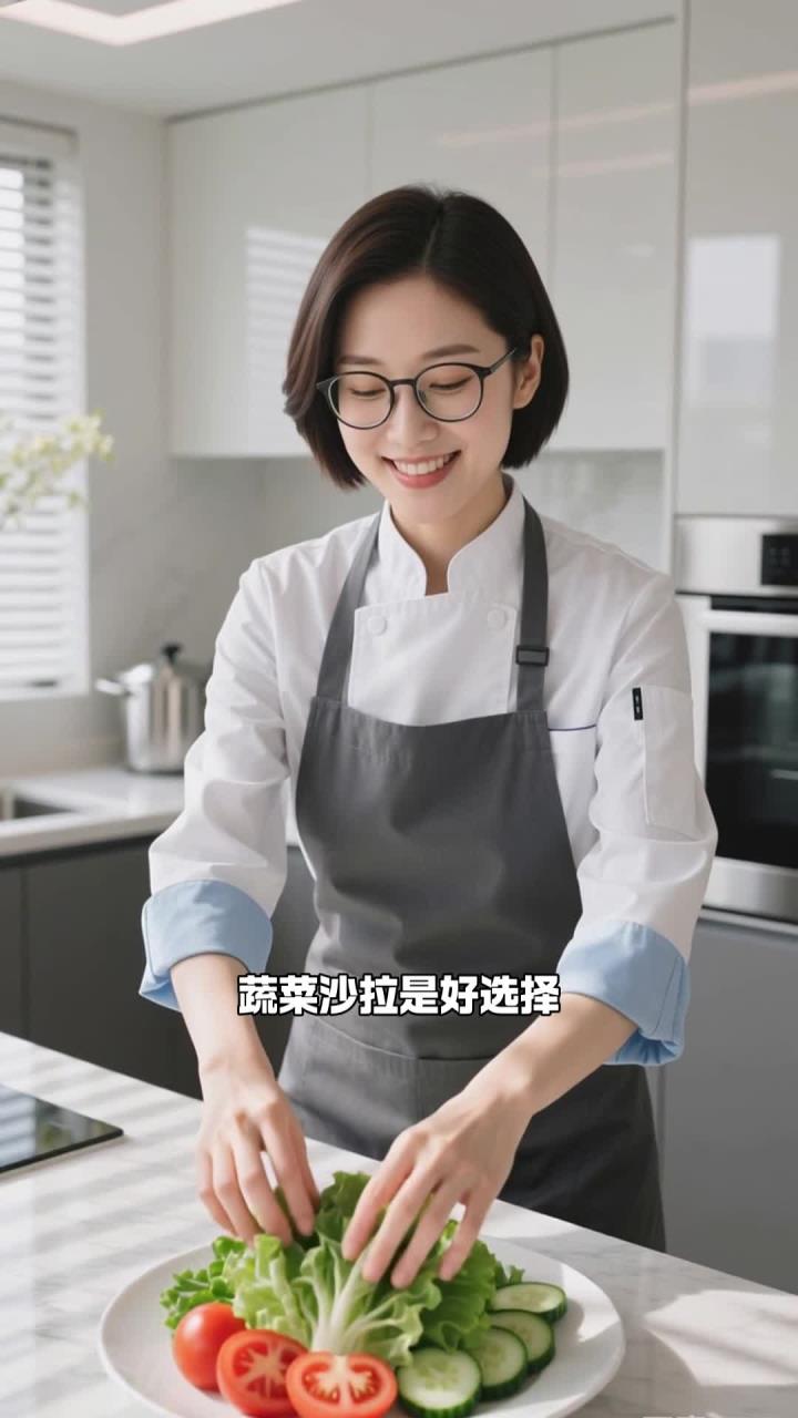 晚餐吃蔬菜沙拉,酱汁选对助健康养生～