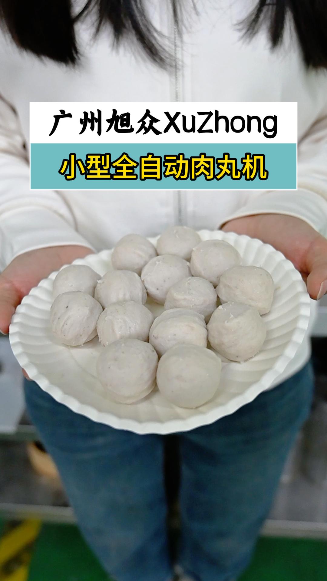 肉丸加工就这么高效，小作坊也能日产十万，全自动肉丸机高效出丸