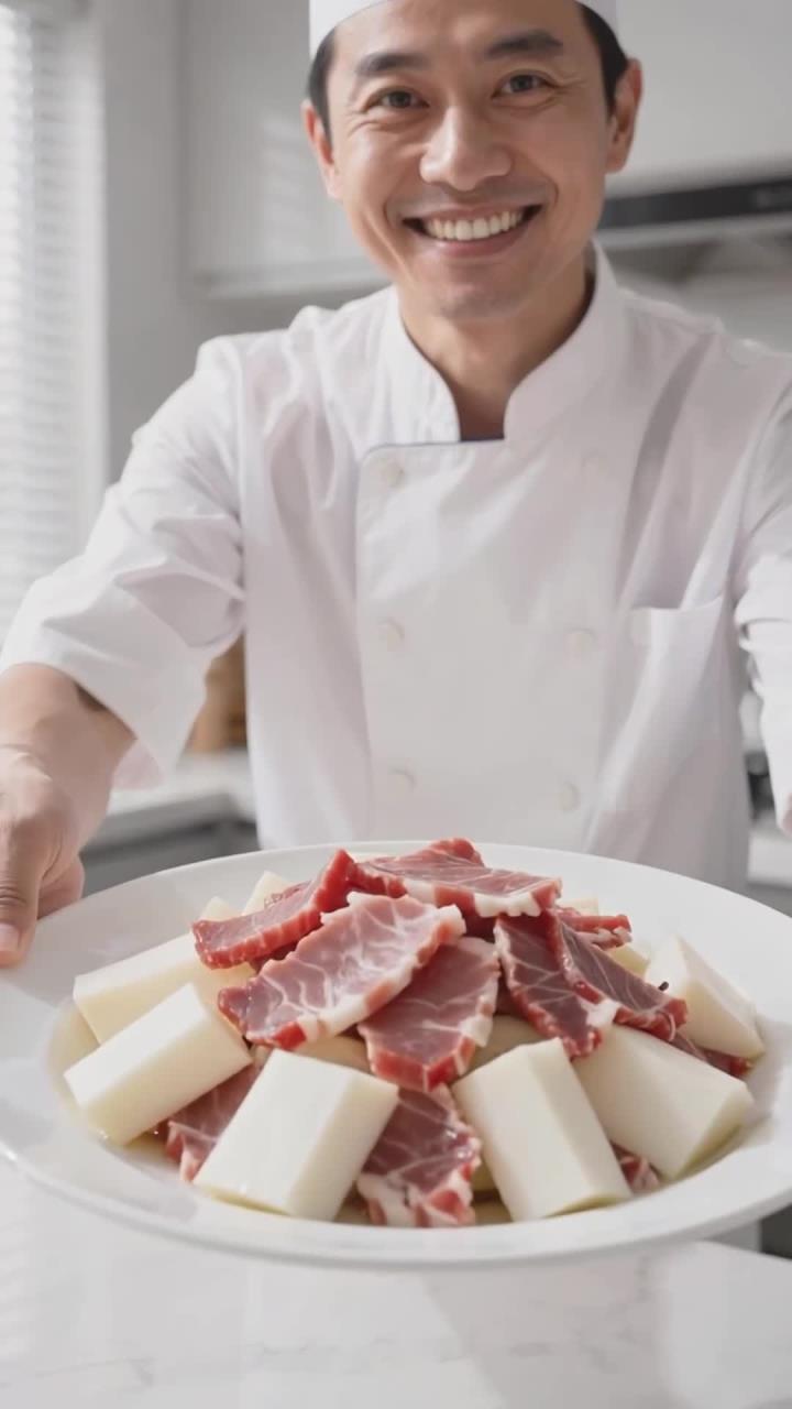 瘦肉炒山药,温润不腻口感好,家常滋补特别棒