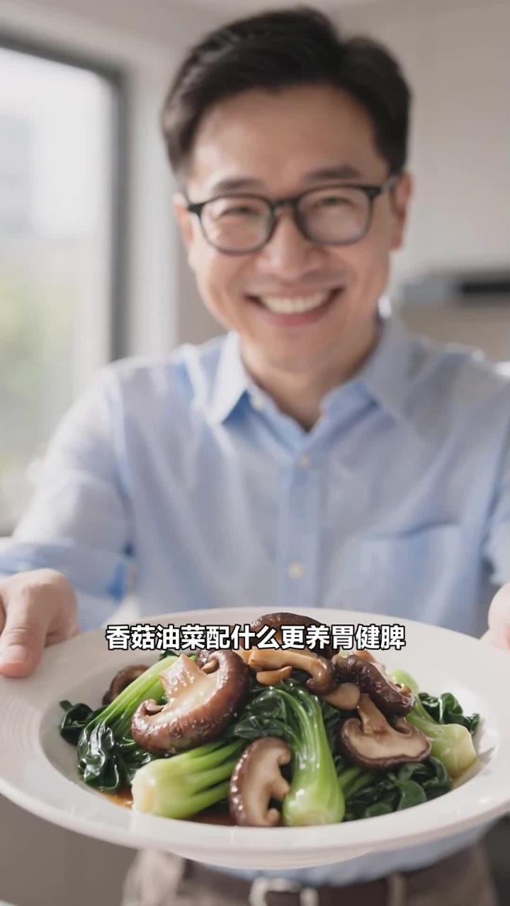 香菇油菜，搭配什么更养胃健脾？
