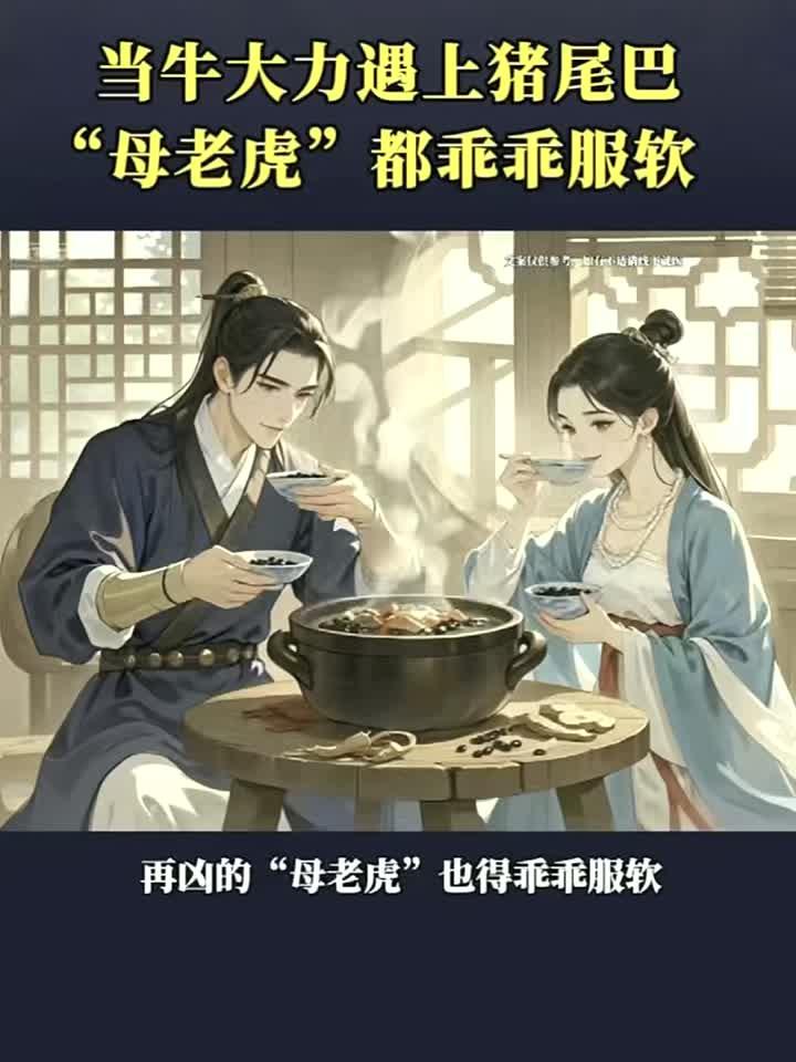勤调身与心慢养寿与神,牛大力遇上猪尾巴,再凶的母老虎也得乖乖