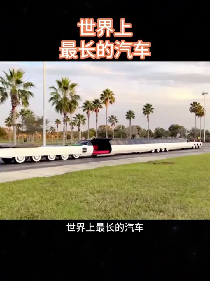 世界上最长的汽车,跟成年鲸鱼一样长