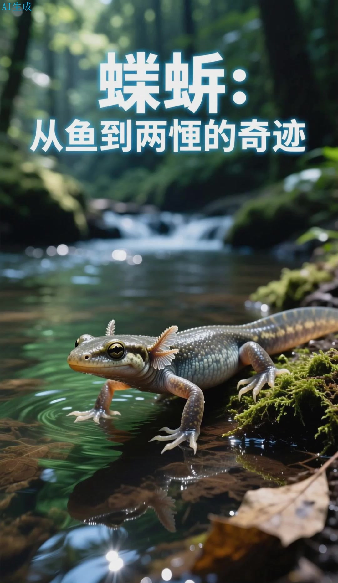 蝾螈:从鱼形到两栖的蜕变