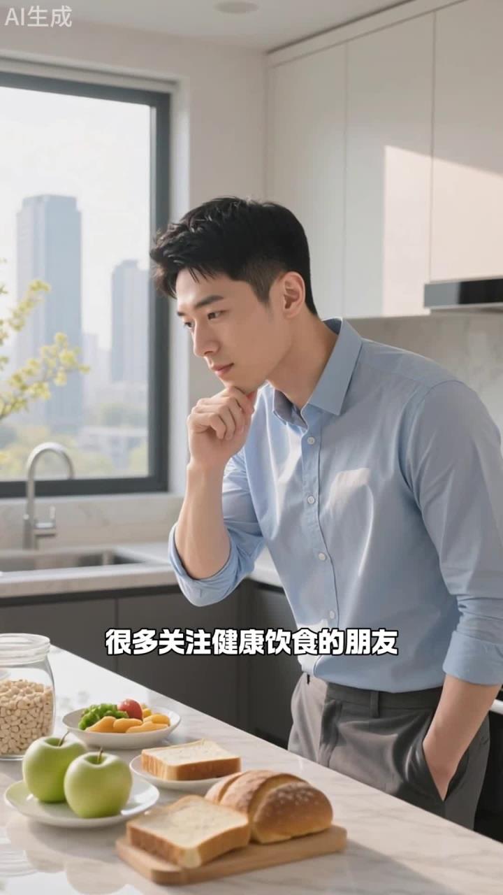 健康养生:早餐喝豆浆别加糖!搭配1片全麦面包,营养刚好