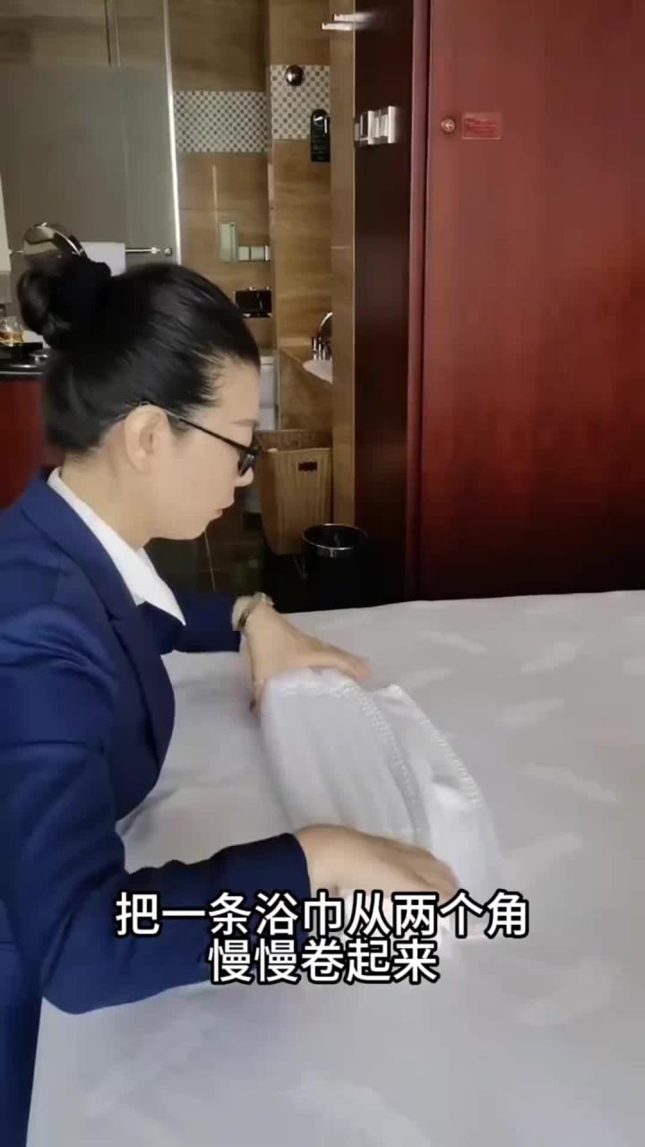 毛巾做出来的天鹅,有模有样的