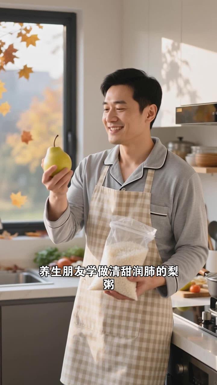 梨粥熬煮,清甜又润肺,秋冬防干燥