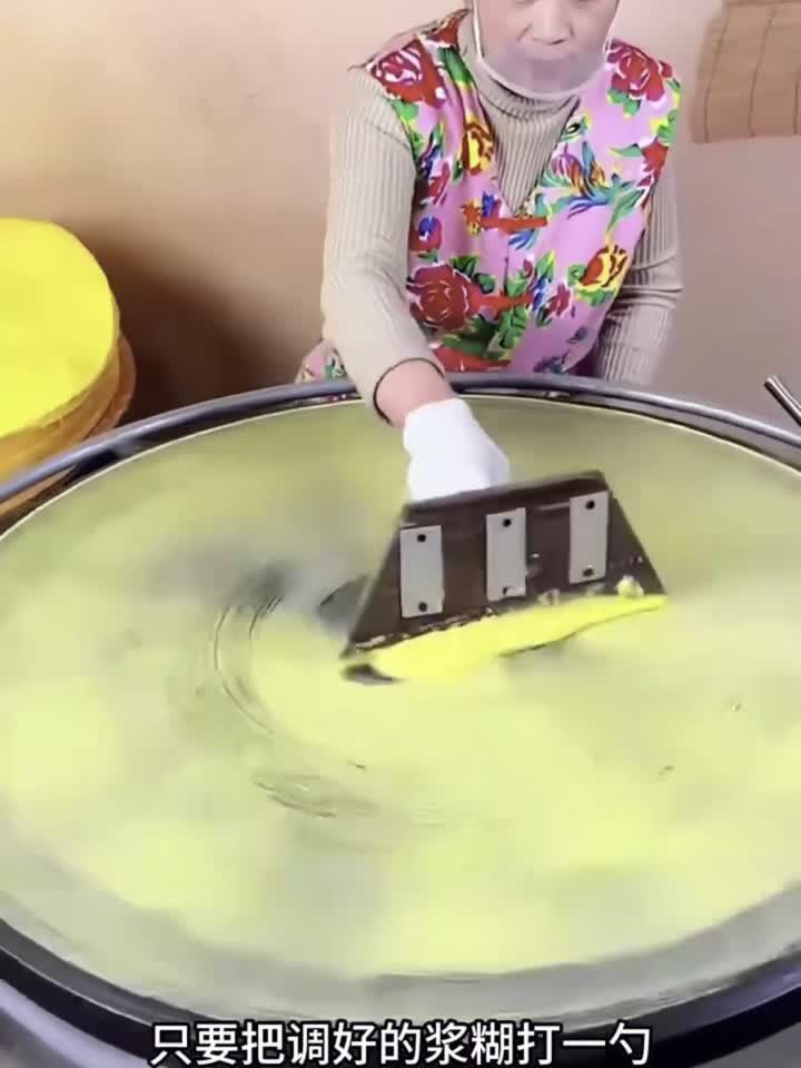 这种半自动的制作煎饼你见过吗