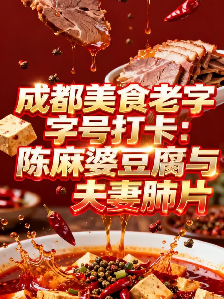 成都美食老字号打卡:陈麻婆豆腐与夫妻肺片