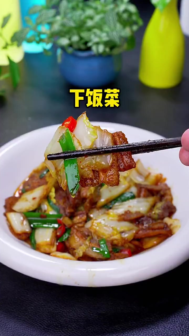 白菜炒肉做法！简单好吃又下饭！