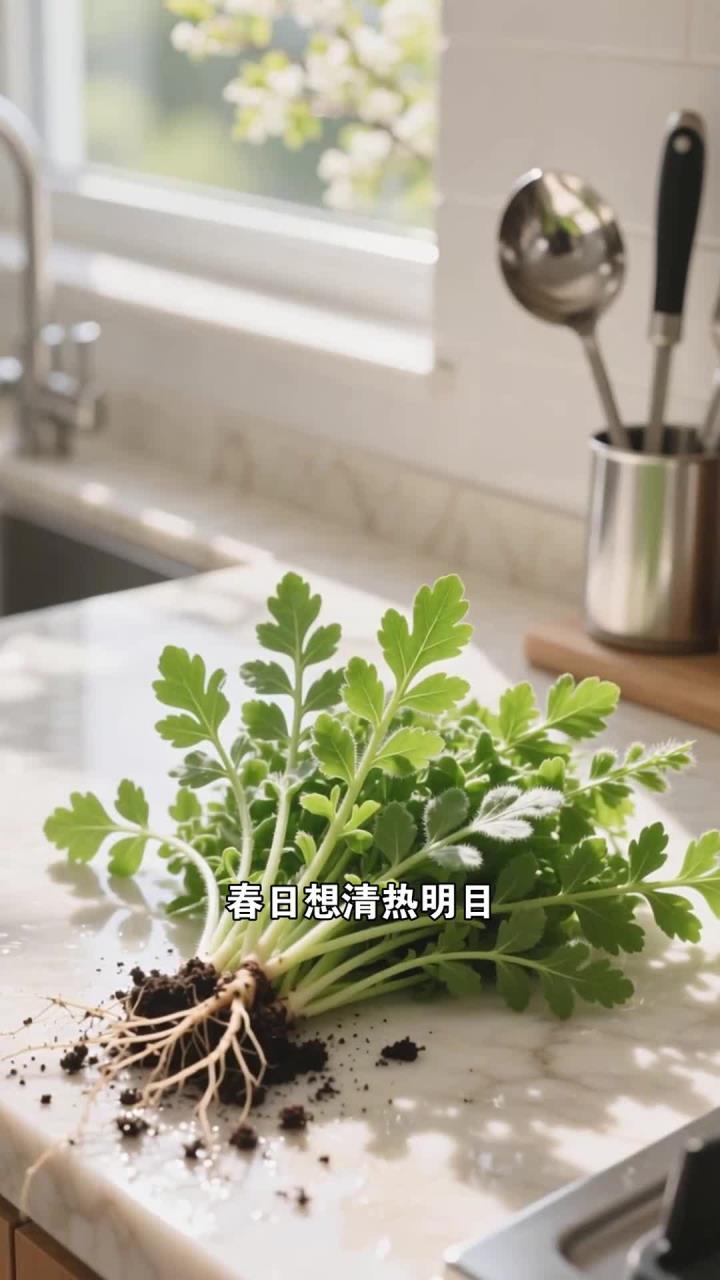 春日食荠菜,清热又明目,凉拌做馅,皆是好风味