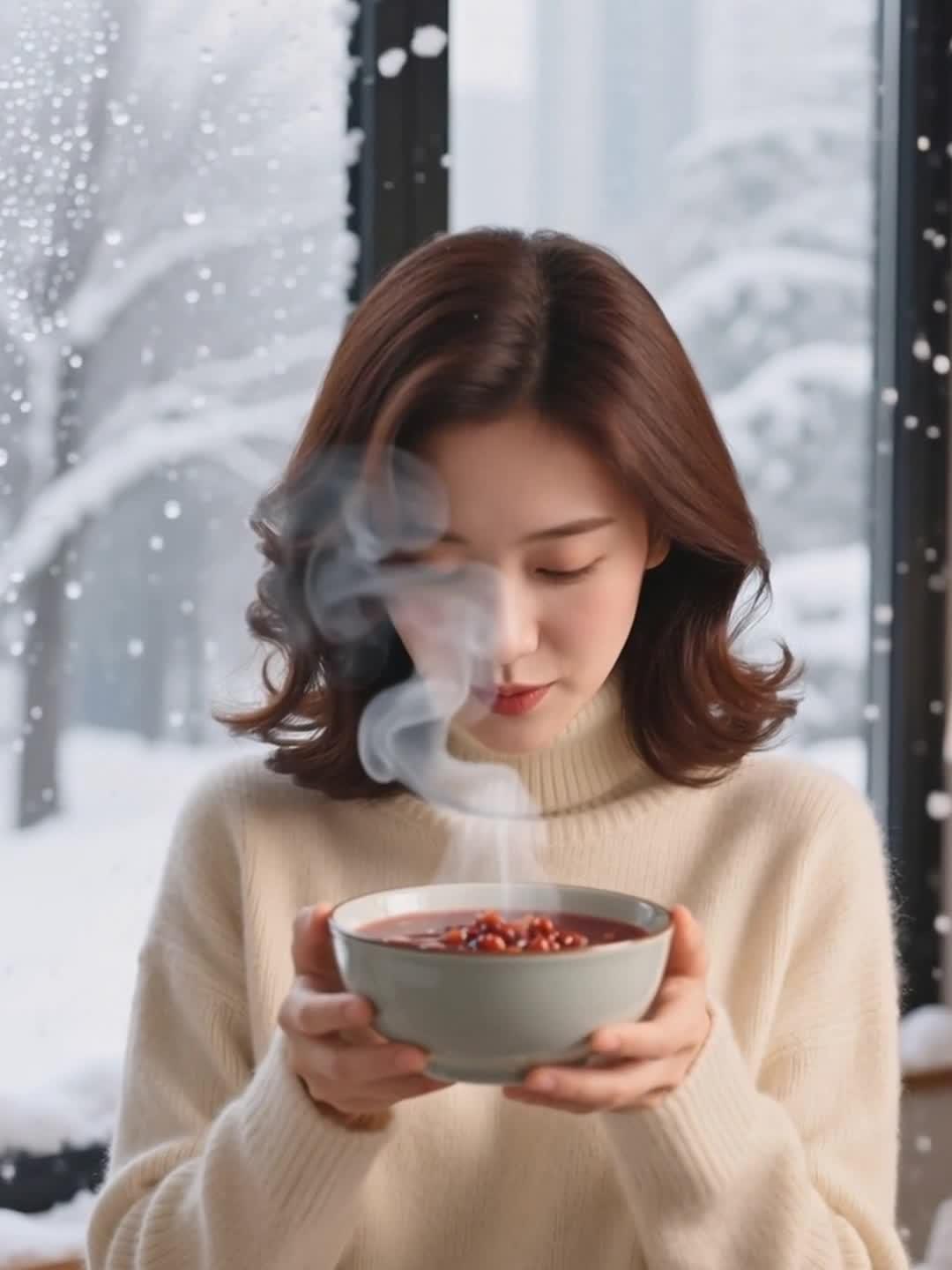 大雪天煮红糖糯米粥 暖腹补血 晨起喝气色佳