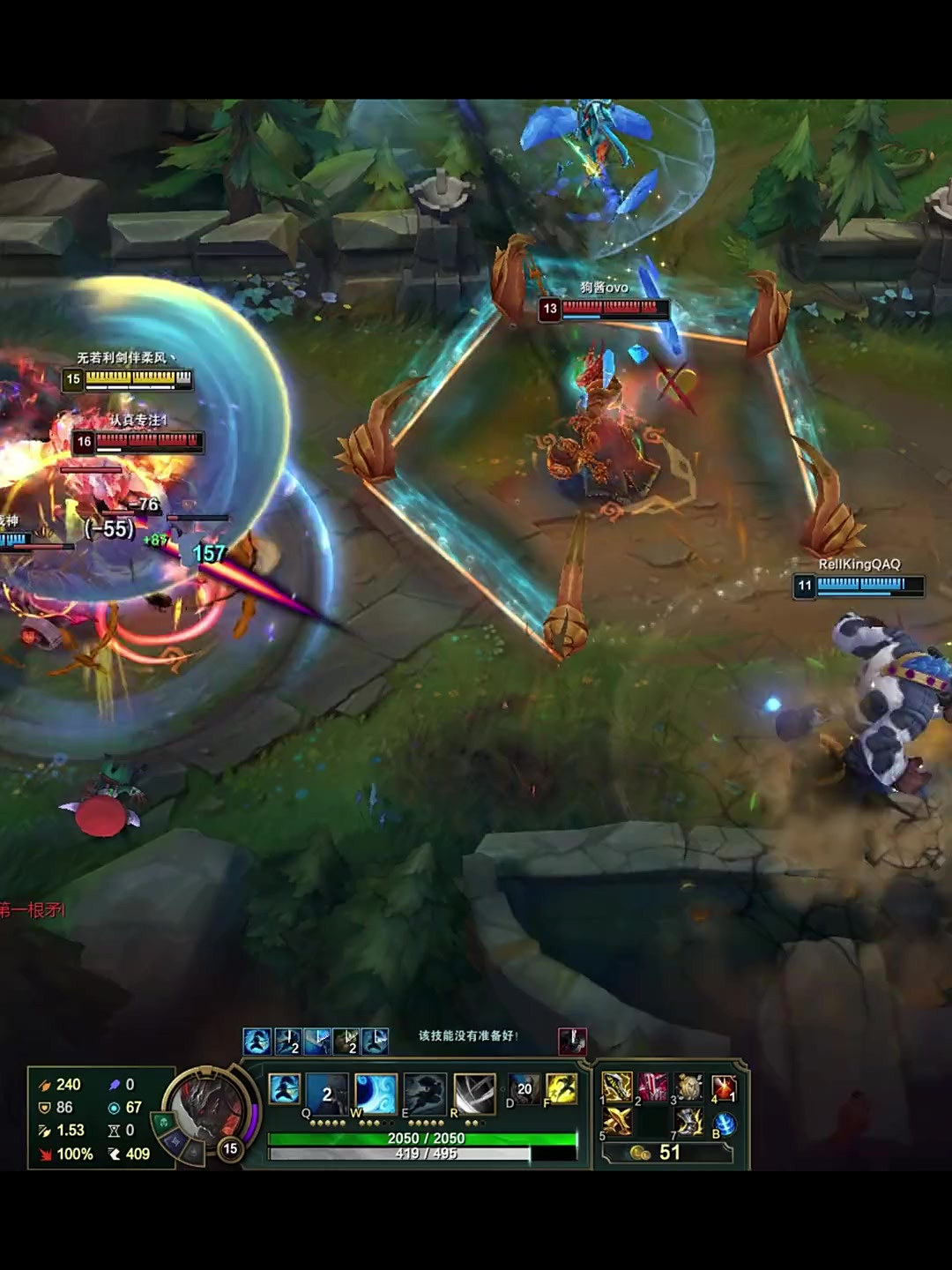 峡谷王者局，对线芒果鱼，碾压40刀！