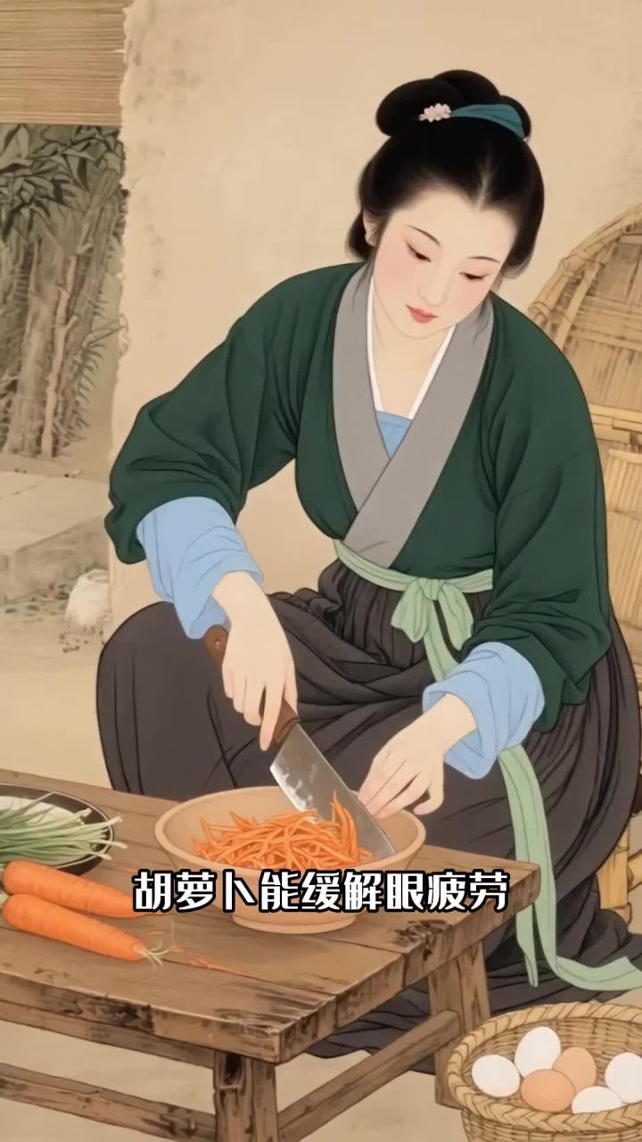长期看电脑眼疲劳:蒸碗胡萝卜鸡蛋羹,补维A护明目
