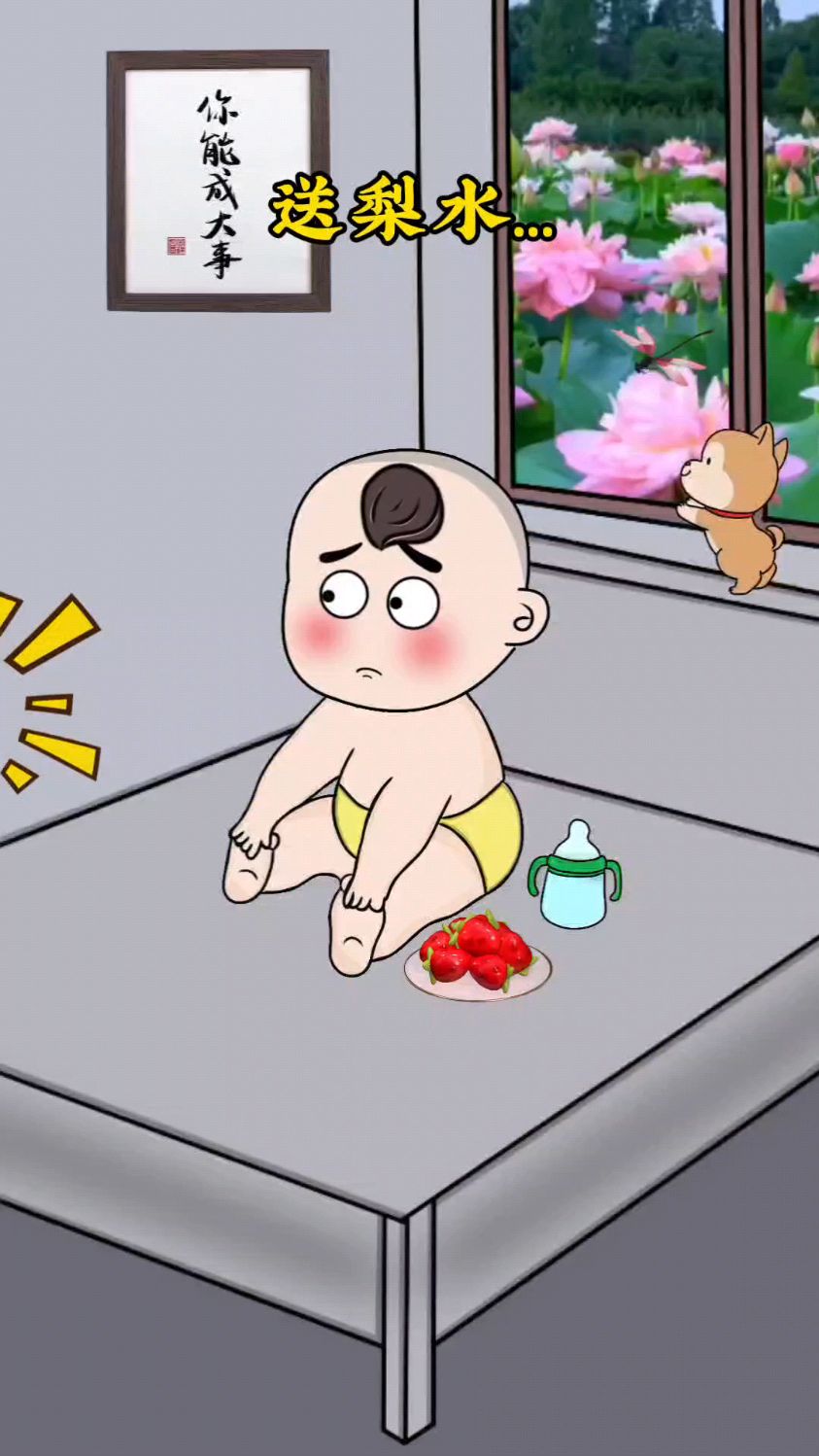 以送梨水的名义去蹭大虾#搞笑动漫