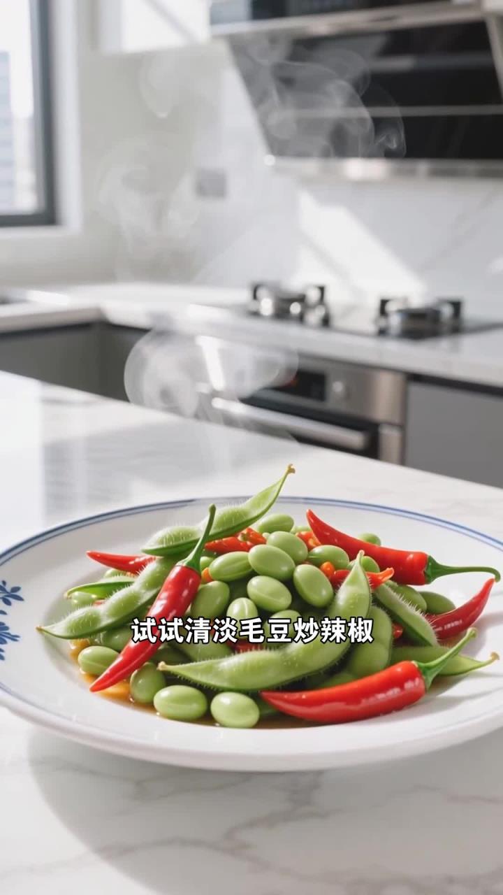 夏季吃毛豆炒辣椒,清淡做法更助健康养生～