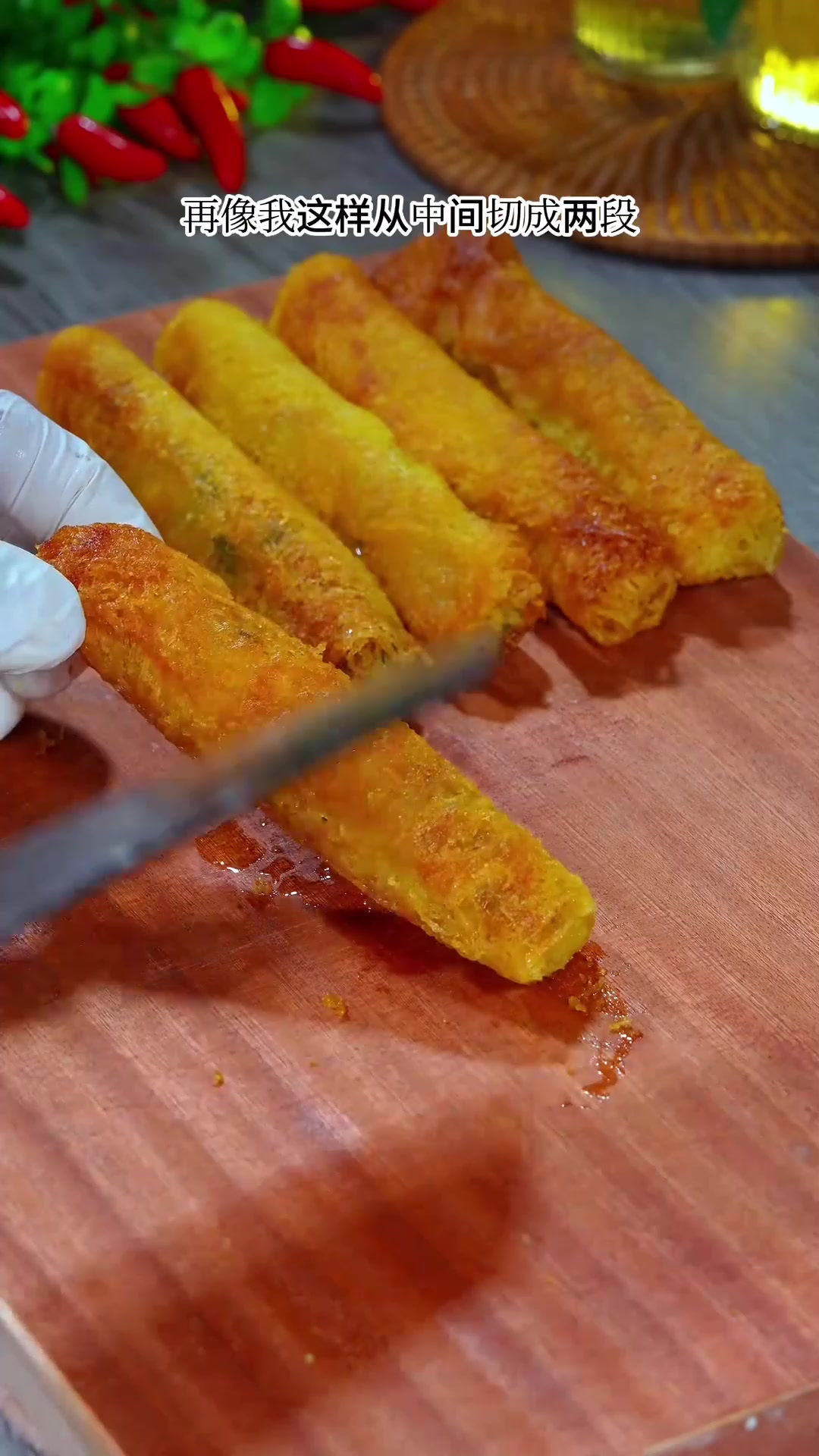 星级酒店招牌菜(米皮脆网虾),外皮酥脆化渣,虾肉鲜嫩多汁_5