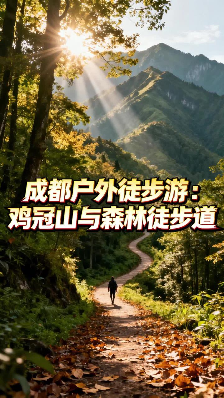 成都山野户外徒步 穿行鸡冠山漫步清幽原生态山林步道