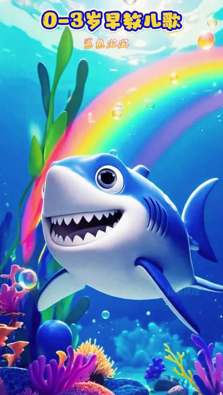0到3岁早教儿歌：鲨鱼宝宝 儿歌多多0-3岁儿歌大全 100首最火儿歌直播 鲨鱼宝宝儿