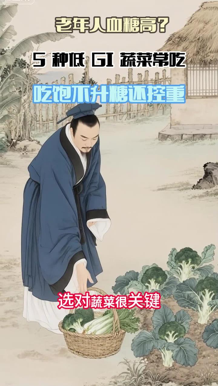 老人控血糖!常吃这 5 种低 GI 蔬菜,饱腹又能稳血糖