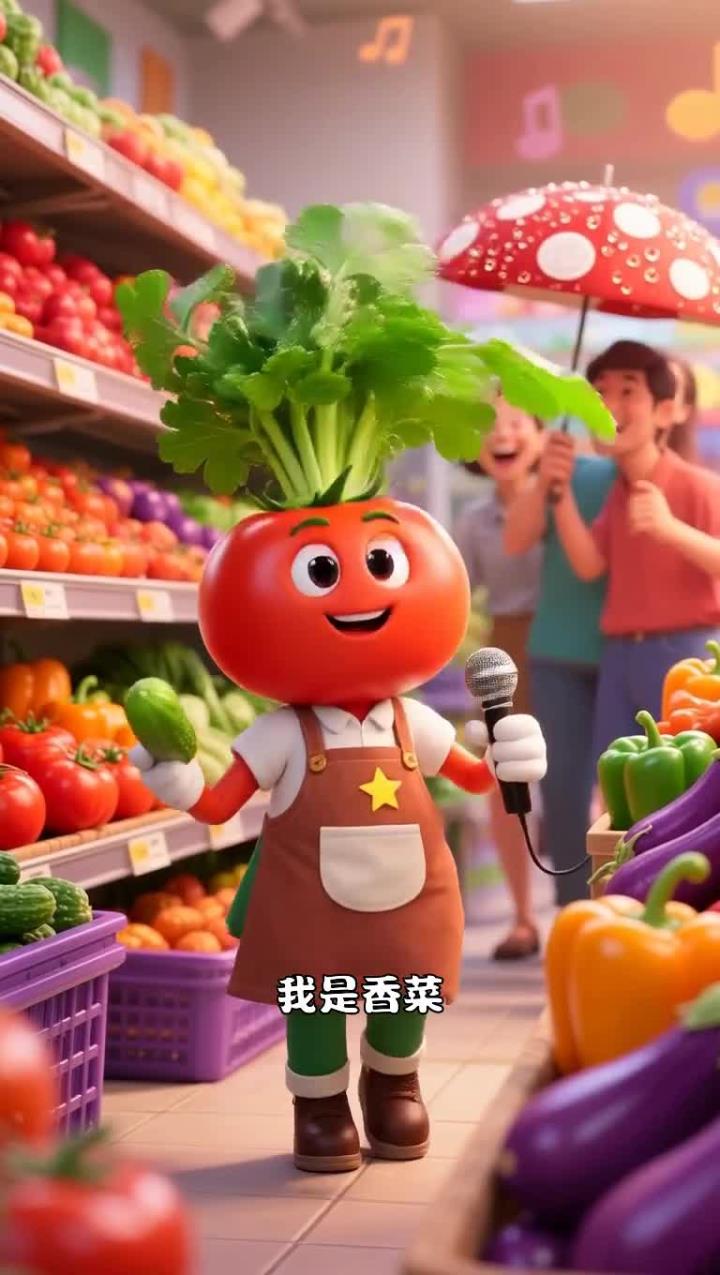孩童每天吃卡通蔬果,看着有趣愿意吃