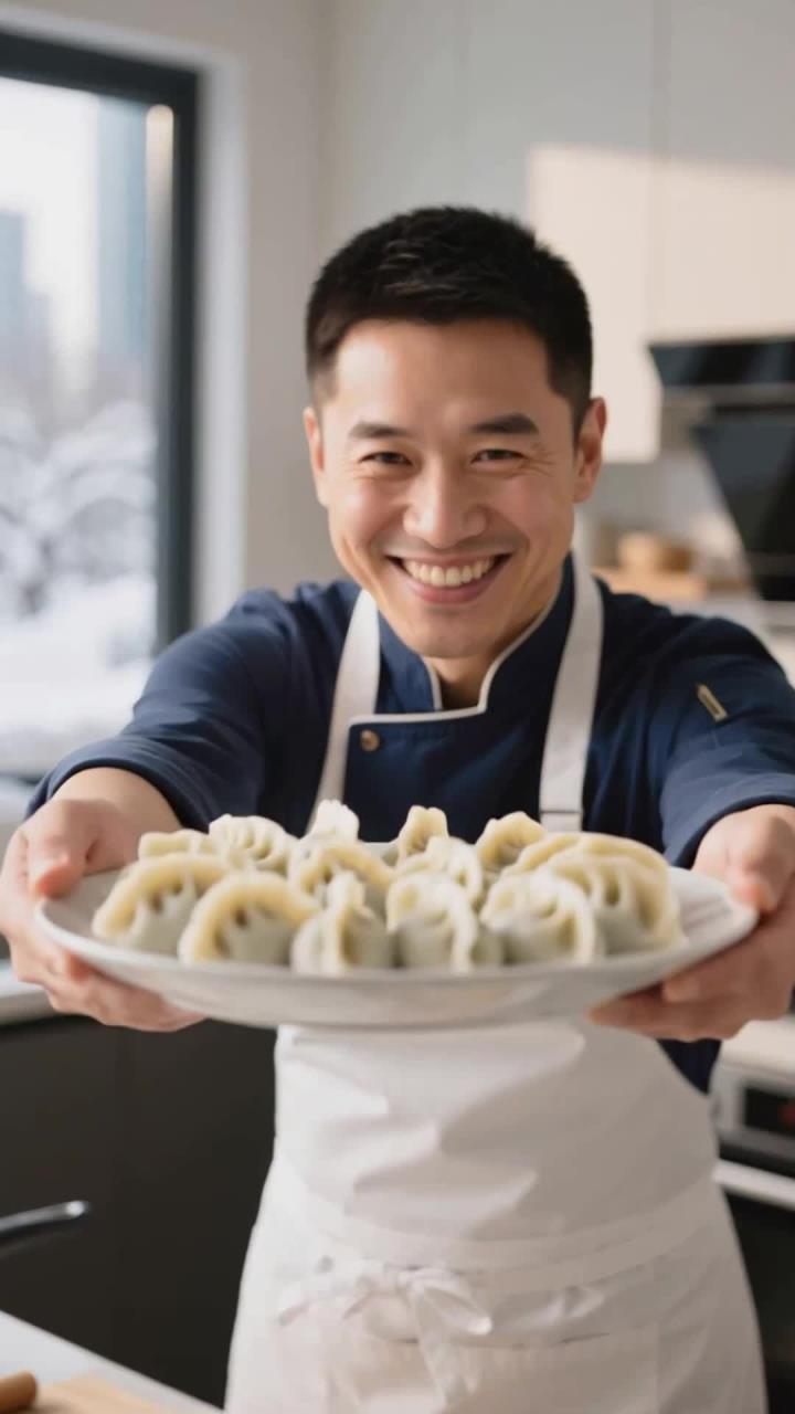 冬季吃饺子,素馅更清淡助健康养生～