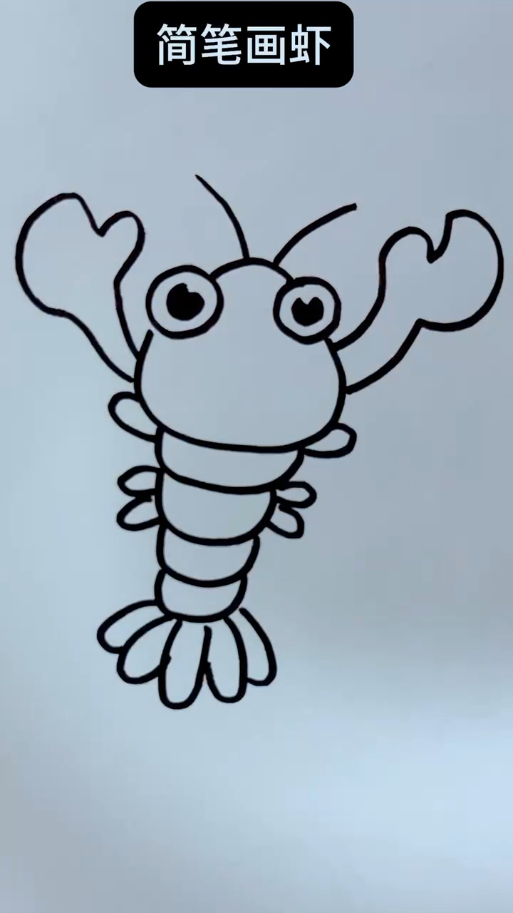 简笔画虾,学会了吗