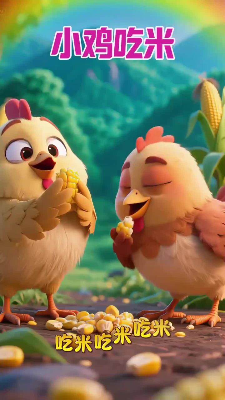 早教儿歌 -《小鸡吃米》小鸡小鸡小鸡 吃米吃米吃米～