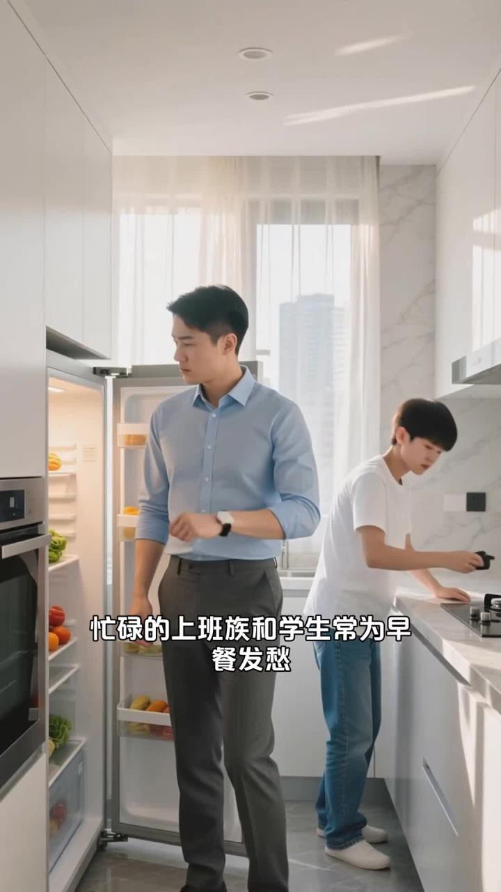 全麦面包配牛奶,简单早餐,5 分钟搞定