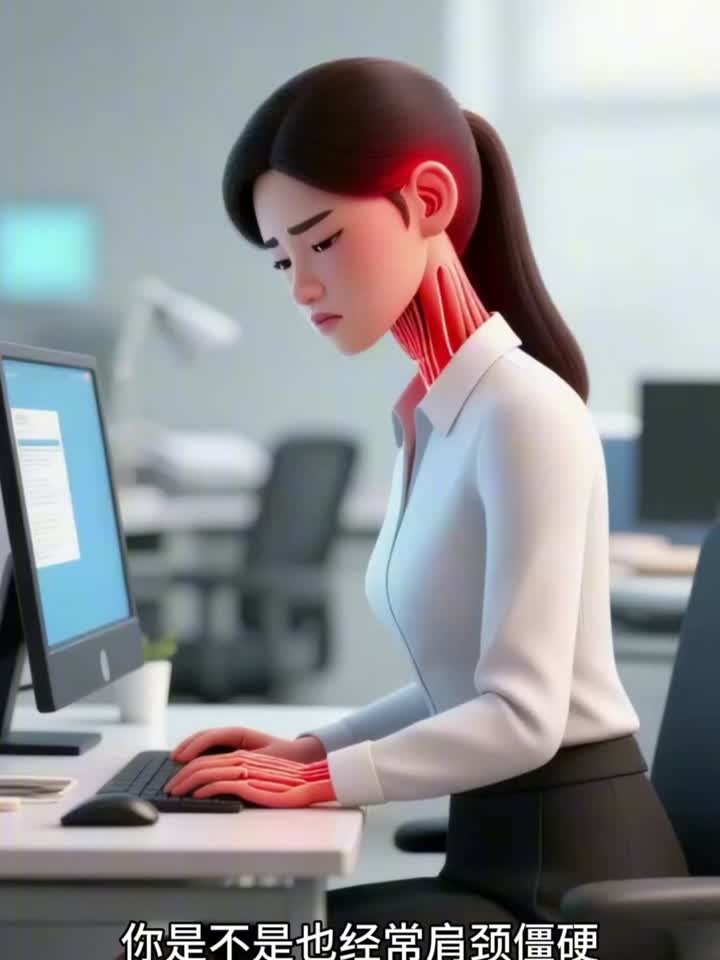 久坐肩颈痛？3分钟拯救僵硬肌肉