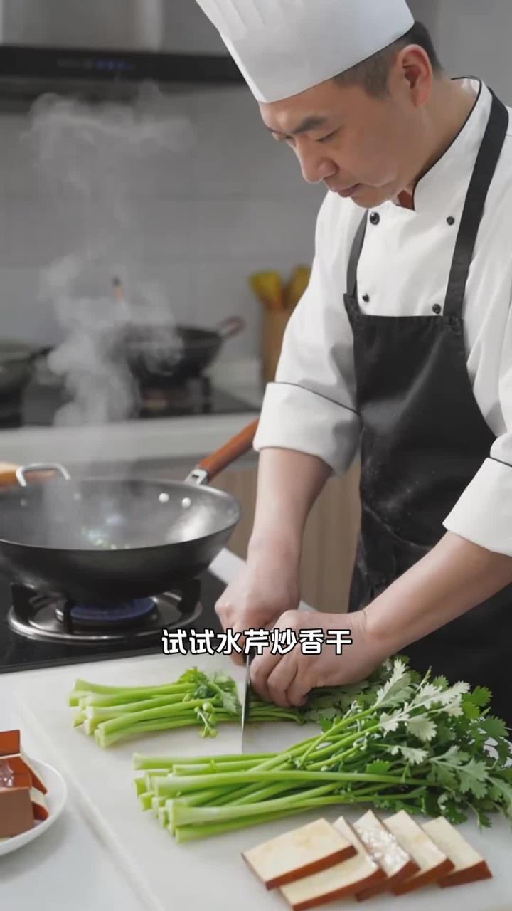 水芹炒香干,顺气清爽的妙用谁懂?