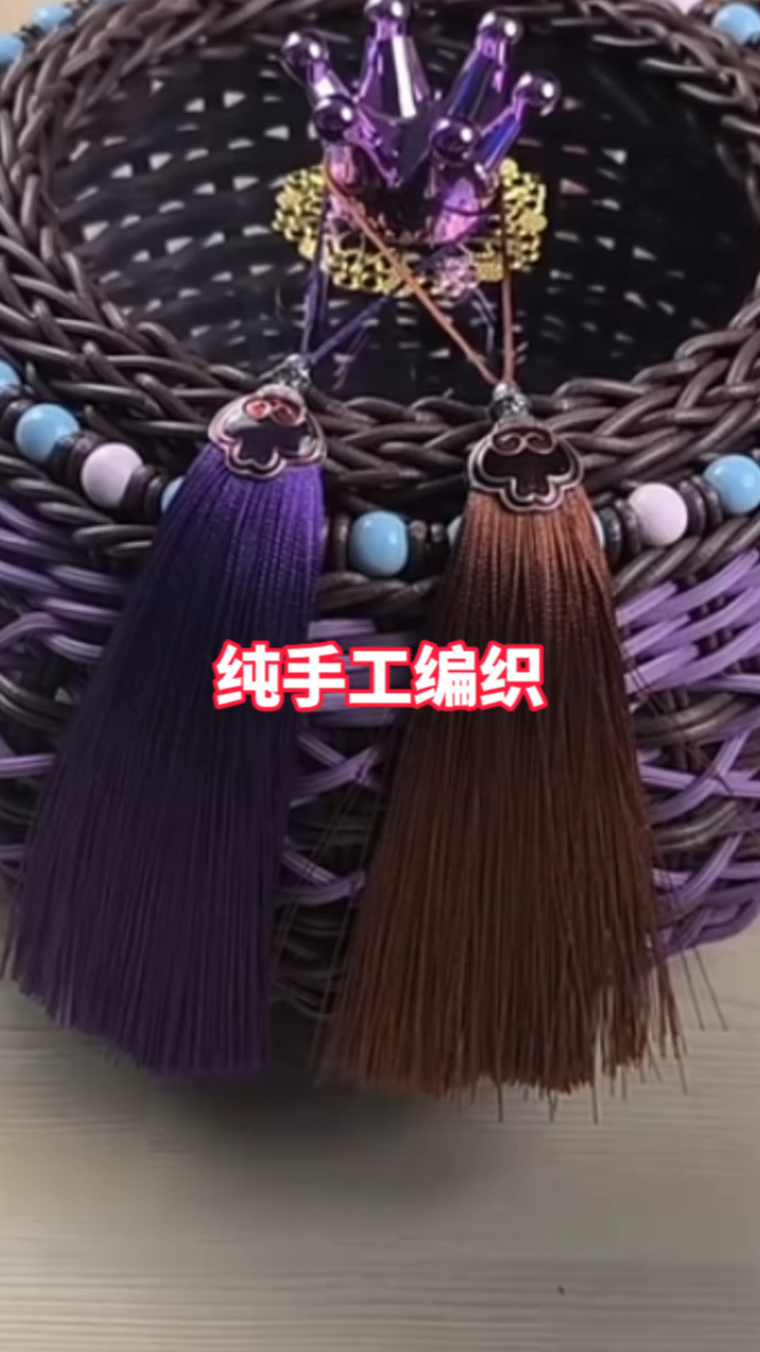 纯手工编织篮子,传统手艺不能丢