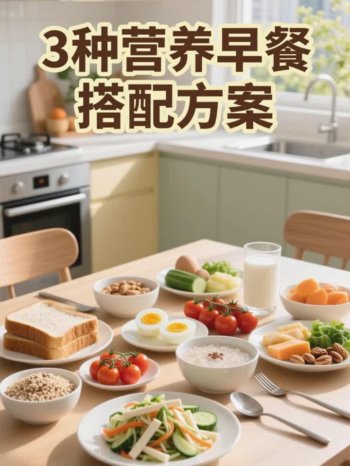 健康科普说：早餐吃对很重要，3 种营养搭配，开启活力一天