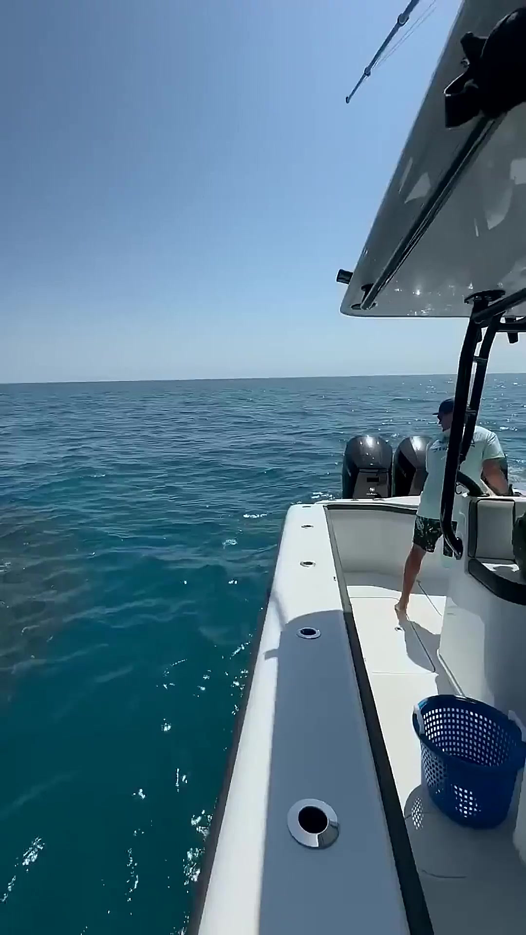 户外捕鱼:渔民朝着大海中的鱼群狠狠撒出了一网!