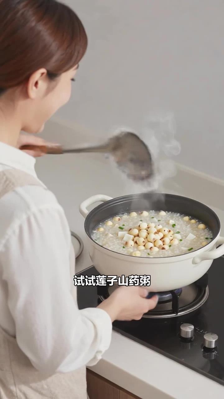 莲子+山药煮粥,健脾安神,脾胃不好又睡不沉的人能喝吗?