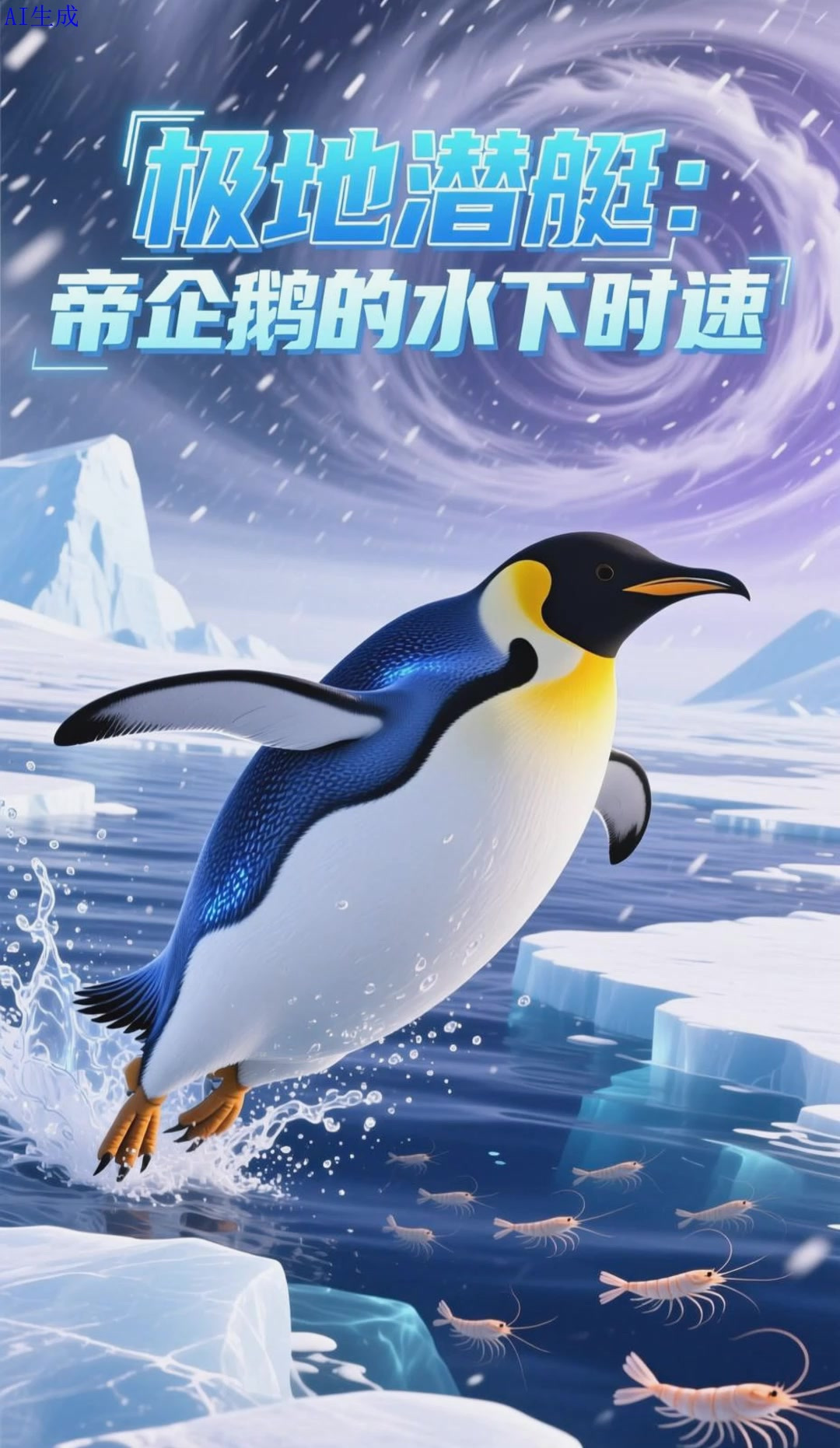 帝企鹅：南极的飞速游泳健将