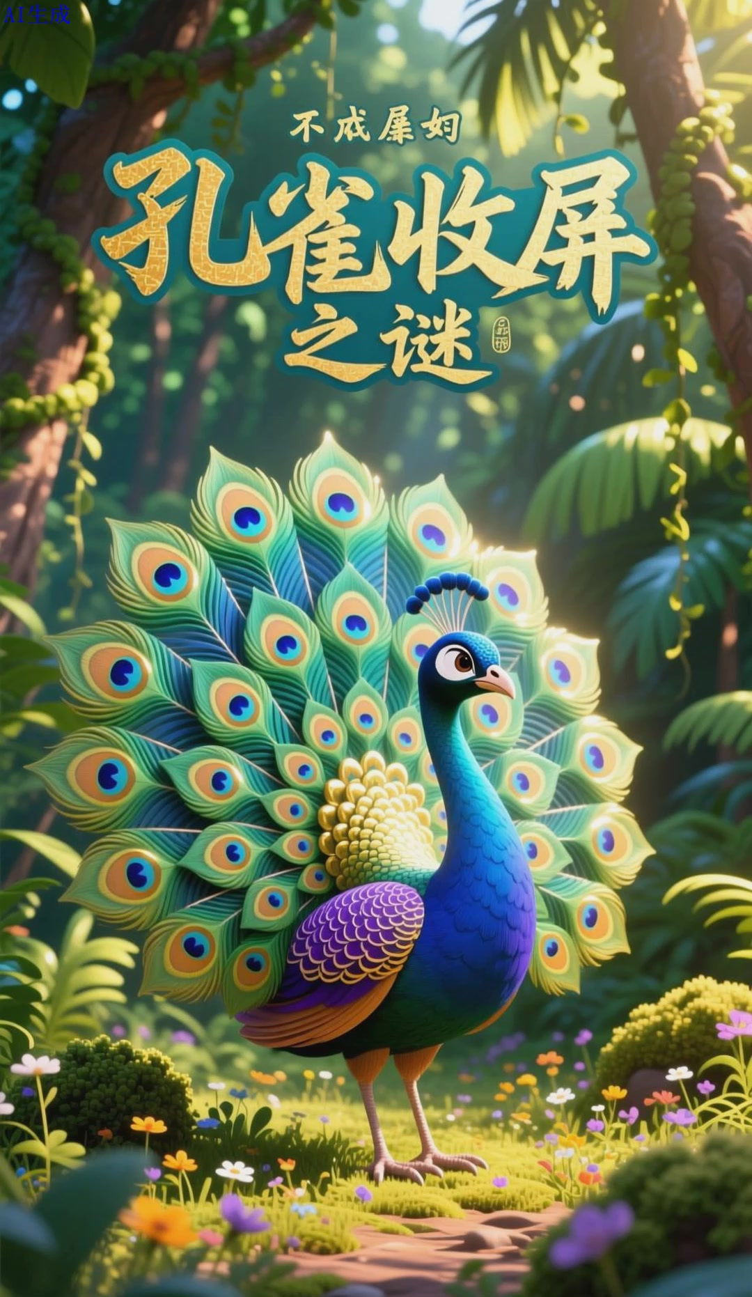 孔雀开屏:为何见雌孔雀却收屏?