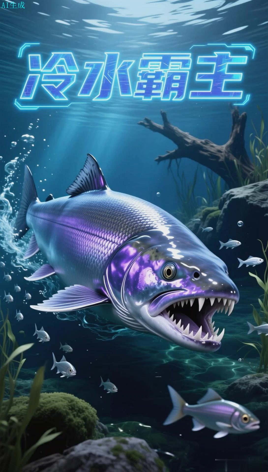 哲罗鲑体型巨大，冷水流域的顶级掠食鱼