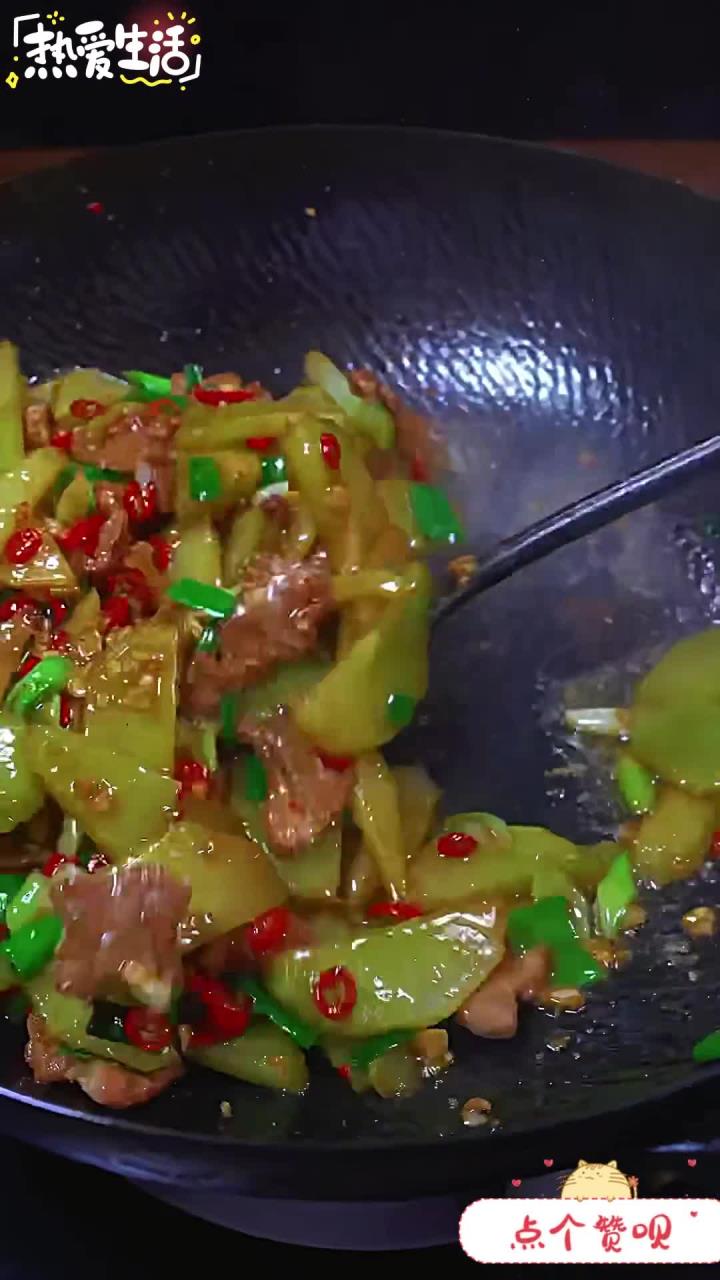 太好吃了莴笋炒肉 家常菜 湘菜